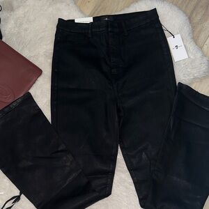 MWT 7 For All Mankind Black skinny & Wide Leg Jeans